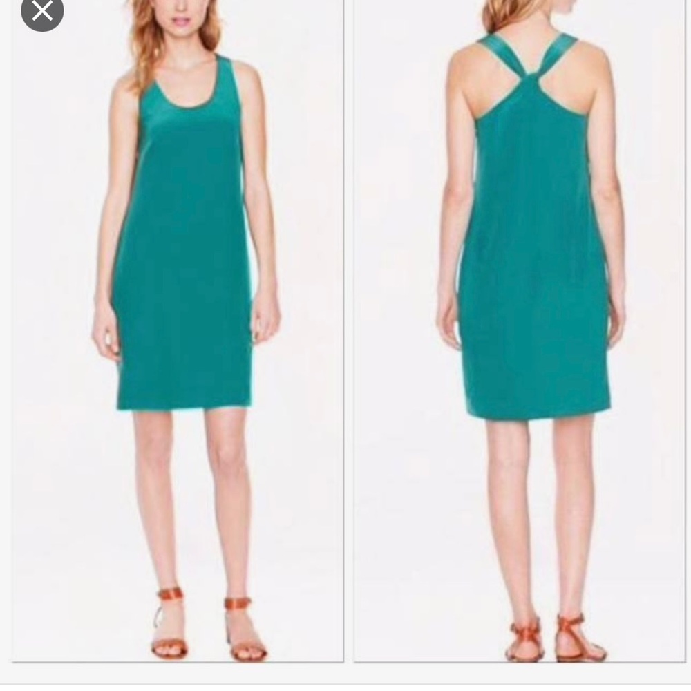Size 4 Emerald Green Silk Tunic Dress J. Crew